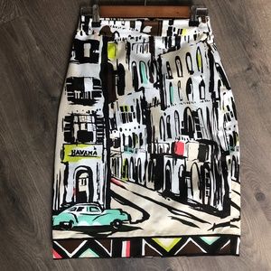Kate Spade City-Scape Pencil Skirt